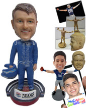 Personalized Bobblehead Stylish Car Racer Eager For The Race To Start - Sports &amp; - £72.74 GBP
