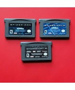 Spider-Man 1 2 3 Game Boy Advance Lot 3 Spiderman Games Authentic Saves - $37.37