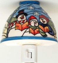 Translucent Porcelain Snowman Night Light - £33.93 GBP