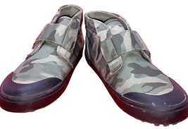 Old Navy Green Camouflage Shoes Hook and Loop Strap Childrens Size 11 - £6.17 GBP