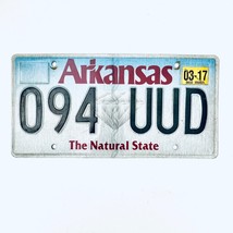 2017 United States Arkansas Natural State Passenger License Plate 094 UUD - $242.68 MXN