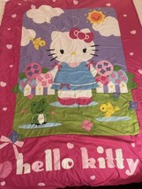 2011 HELLO KITTY Sanrio Nursery Crib Bedding Toddler Blanket - £18.05 GBP