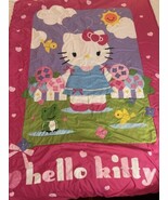 2011 HELLO KITTY Sanrio Nursery Crib Bedding Toddler Blanket - $31.75 CAD