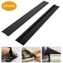 2Pcs Silicone Stove Counter Gap Cover Oven Guard Spill Seal Slit Filler Kitchen - £13.61 GBP