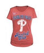 MLB Woman&#39;s Phillies Club Short Sleeve Tee L  - £14.91 GBP