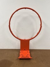 Vintage BASKETBALL RIM HOOP net orange metal steel retro wall art sports... - £31.96 GBP