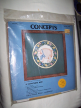 Blue Ribbon Pig - Needlepoint Kit With Mats Frame Floss Canvas - Concept... - $14.84