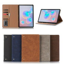 PU Leather Flip Smart Wallet Case Cover For Samsung Galaxy Tab S6 10.5 T... - £80.42 GBP
