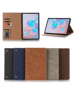 PU Leather Flip Smart Wallet Case Cover For Samsung Galaxy Tab S6 10.5 T... - £78.84 GBP