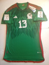 Guillermo Ochoa Mexico 2022 World Cup Qatar Match Slim Green Home Soccer Jersey - £79.75 GBP
