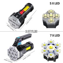 High Power Led Flashlights Cob Side Light Lightweight Outdoor Lighting A... - £7.59 GBP+