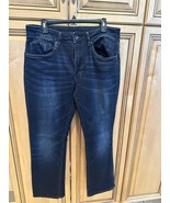Lazar Mens  Slim Fit Blue Jeans 32W 30L PreWorn Washed Dark Blue Stretch - €11,05 EUR