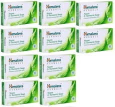 10 X Himalaya Herbals Neem &amp; Turmeric Soap 75 gms FREE SHIP - £35.32 GBP