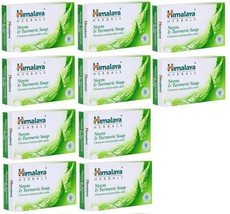 10 X Himalaya Herbals Neem &amp; Turmeric Soap 75 gms FREE SHIP - $45.90