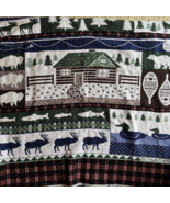 Vintage Crown Crafts Vuteks Vukovar  Blanket 1986 Home Sweet Home 51&quot;x41&quot; - €68,99 EUR