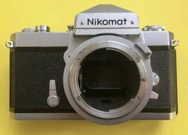 Nikon Nikomat FTN 35mm SLR Film Camera Black Silver Body - £93.97 GBP
