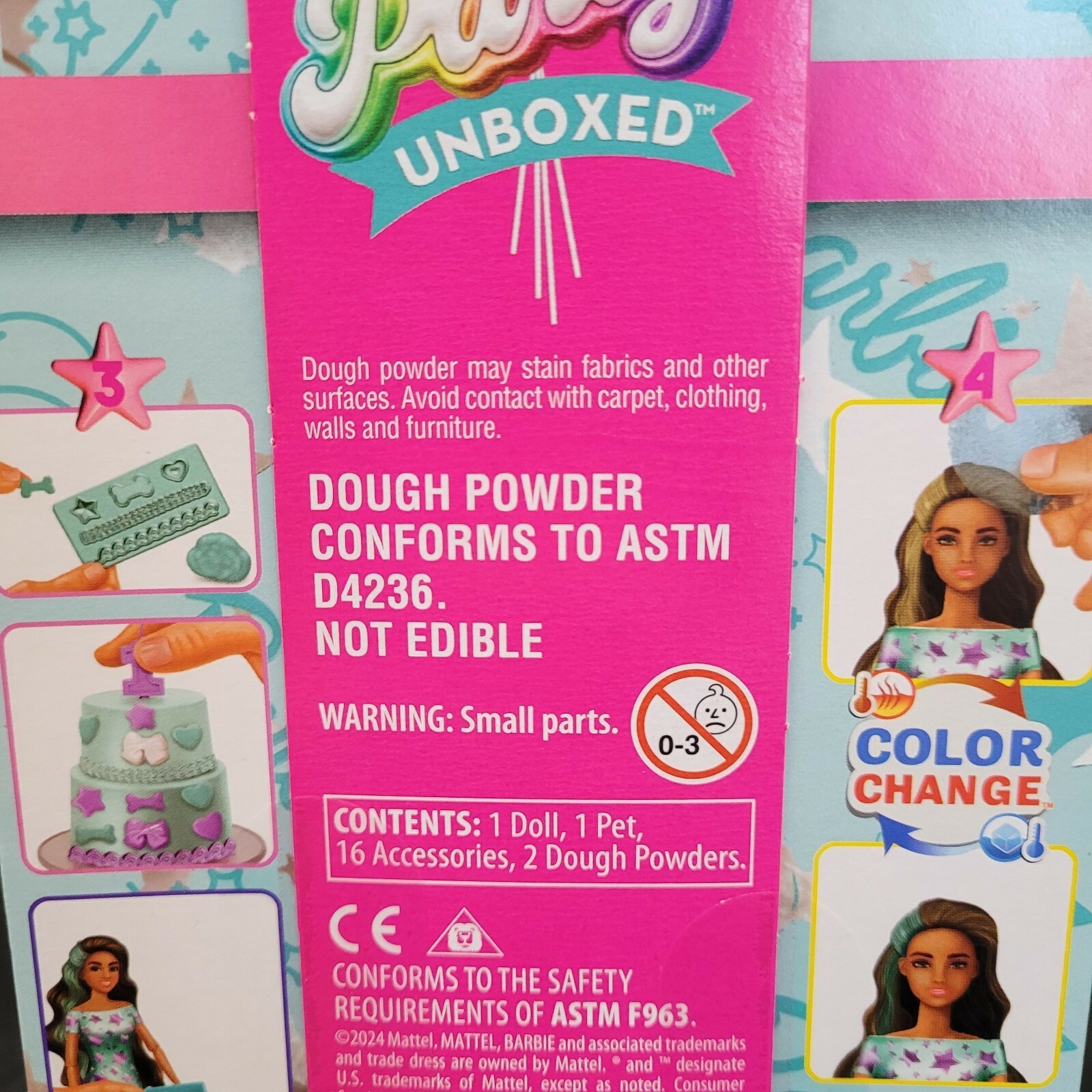 Barbie Party Unboxed Pet Birthday Series Doll and Accessories Birthday Bows Set Item image 5