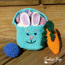 Crochet Easter bunny basket eggs carrot pattern PATTERN ONLY - £6.24 GBP