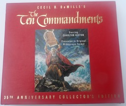 The Ten Commandments 35th Anniversary Edition VHS Charlton Heston Widesc... - $284.59 MXN