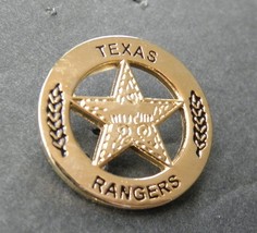 US ARMY RANGER TEXAS RANGERS GOLD COLORED LAPEL PIN  BADGE 7/8 INCH - £4.50 GBP
