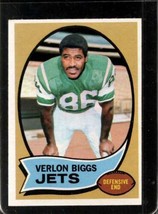 1970 TOPPS #3 VERLON BIGGS EXMT NY JETS *X39241 - $3.92