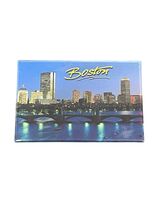 Boston Mass Photography Cityscape At Night Souvenir Fridge Magnet Travel - $9.87