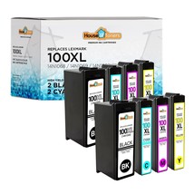8 Pack 100 Xl Cartridges For Lexmark Pro703 Pro706 Pro802 Pro805 Pro901 Pro903 - $43.99