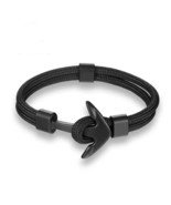 Survival Rope Bracelet Chain Multilayer Anchor Bracelets for Men Gift - £12.98 GBP