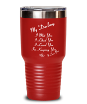 Darling Tumbler. I Met You I Liked You I Loved You. Red-T-30oz  - £24.45 GBP