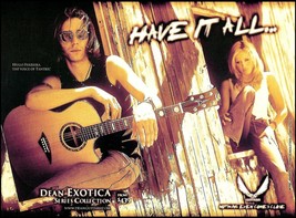 Hugo Ferreira (Tantric, Days of The New) 2003 Dean Exotica acoustic guitar ad - £3.30 GBP
