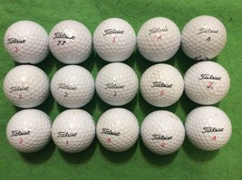 15 Used Titleist Golf Balls - Excellent Condition - Priority Shipping - $15.95