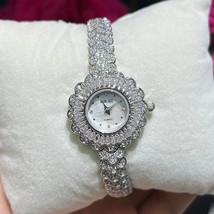 Luxury Women&#39;s Watches Cubic Zircon Bracelet Watch for Wedding Party Fas... - £148.39 GBP