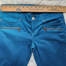 Aeropostale Jegging Pants Women&#39;s Size 6 Teal Green Back Pockets - £9.41 GBP