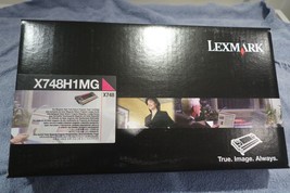 NEW SEALED GENUINE LEXMARK X748H1MG ONE MAGENTA HIGH YIELD TONER CARTRID... - £13.98 GBP