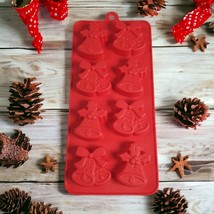 Christmas Bells Holiday Silicone Candy Mold Chocolate Melts Polymer Clay Ice - £13.45 GBP