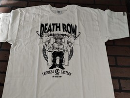 Death Row Records - Crooks &amp; Castles Lizenziert Weiß T-Shirt ~ Nie Getragen ~ XL - £14.95 GBP