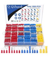 Qibaok 1500Pcs Wire Connectors - Insulated Electrical Wire, Red, Blue, Y... - $771.63 MXN
