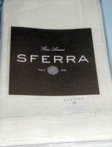 Sferra Festival Ivory Linen Dinner Napkins Hemstitched 20x20" SET/4 New - $49.40