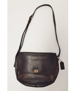 Vintage COACH Leather Purse CITY Bag Shoulder Crossbody Black w Hang tag  - £117.95 GBP