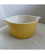 Vintage Pyrex Yellow Small 1Q 1 Quart Casserole 743 - $18.00