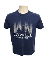 Lowell Massachusetts since 1836 Adult Small Blue TShirt - £14.07 GBP