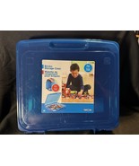 Toys “R” Us Bricks Storage Case Blue Plastic Organizer Built-in Handle - $14.45