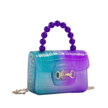 Gel Bag Summer Lipstick Pack Ladies Handbag Bags Colorful Beads Handbags Women - £24.58 GBP