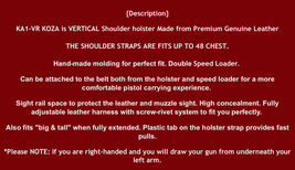 Fits Taurus Judge 2-1/2”Cyl. 410GA/45LC Polymer 3”BBL Shoulder Holster #1164 image 12