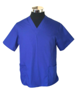 New with Tags Natural Uniforms Womens Size XS Top Royal Blue Cotton Blen... - $14.85