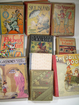 10 Classic Children&#39;s Bks * Frank Baum Oz Grimms Tales Treasure Is Jolly + more - £390.03 GBP