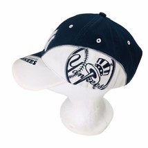 Vtg Ny Yankees Hat Mlb Big Logo Genuine Merchandise By T.E.I. Cotton Adjust Rare - £56.08 GBP
