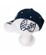 VTG NY Yankees Hat MLB BIG LOGO Genuine Merchandise by T.E.I. Cotton Adj... - $71.20