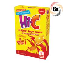 3x Packs Hi-C Singles To Go Flashin&#39; Fruit Punch Drink Mix 8 Packets Each .61oz - £8.34 GBP