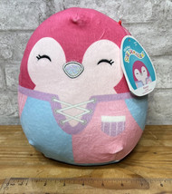 Kellytoy squishmallows pink Penguin KAVYA 8&quot; Pajama squad Plush Stuffed Toy NWT - £15.03 GBP